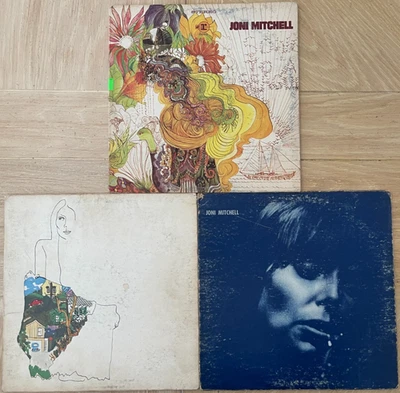 Joni Mitchell OG vinyl LP lot - Song To A Seagull  - Ladies Of The Canyon - Blue Foto 1 de 4