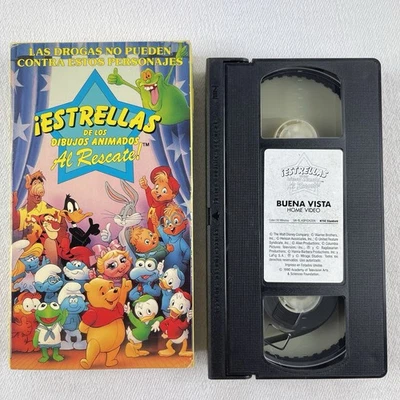Cartoon All Stars to the Rescue (VHS, 1990) Anti-Drug Very Rare Spanish Version - Image 1 of 2