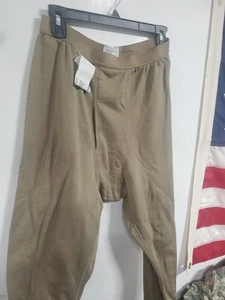 Medium Long Cold Level 2 Cold Weather Bottoms Grid Waffle Fleece pants - Picture 1 of 10