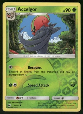 2017 Lightly Played Pokemon Accelgor 9/111 Crimson Invasion - Image 1 of 3