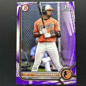 2022 Bowman Prospects Purple Pattern Border /199 Darell Hernaiz #BP-27 - Picture 1 of 2