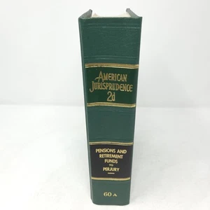 American Jurisprudence 2d Vol 60A PENSIONS RETIREMENT FUNDS PERJURY 1988 W Suppl - Picture 1 of 8