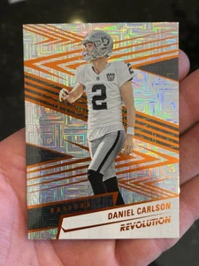 2025 Panini Revolution Football Daniel Carlson SP! Orange Levels /299 Raiders - Picture 1 of 2