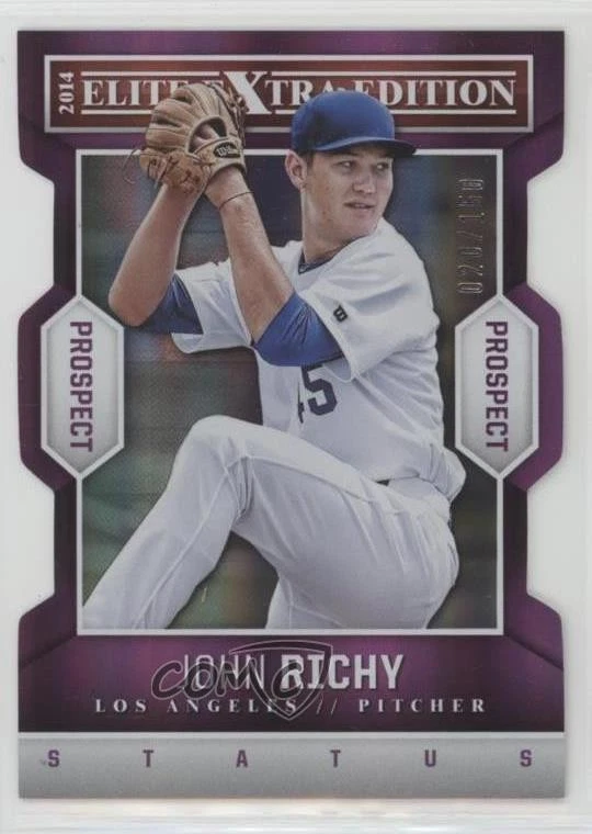 2014 Panini Elite Extra Edition Prospects Status Purple Die-Cut /150 John Richy - Image 1 of 2