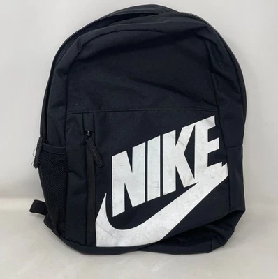 Nike Elemental Kids Backpack 20L Black/White BA6030-013 Large Logo Logo Marks - Image 1 of 4