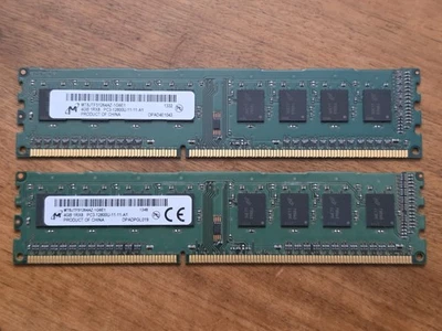 Two Micron 4GB (8GB Total) PC3-12800 (DDR3-1600) Memory - MT8JTF51264AZ-1G6E1 - Image 1 of 3