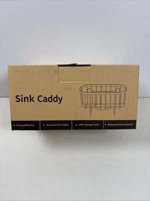 HapiRm多功能粘合厨房水槽收纳盒 黑色。 — 第 1/4 张图片