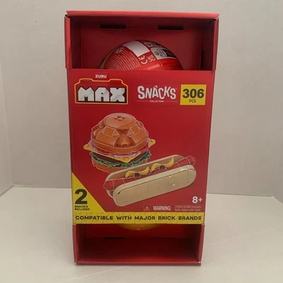 Zuru Max Snacks Collection Burger And Hotdog 306 PCS Bricks Set Brand New - Image 1 of 4