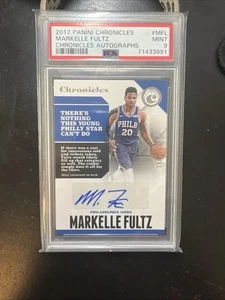 2017-18 Chronicles Markelle Fultz Auto Rookie RC PSA 9 AH - Picture 1 of 1