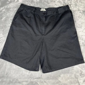 L.L.Bean Original Fit schwarze Baumwollshorts Damen Übergröße 18W normal - Bild 1 von 8