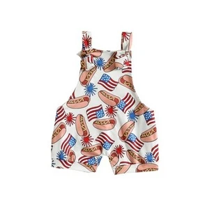 Rtnnsbbfcm 4th of July Baby Boy Girl Outfit Stars 3-6 Months America Flag - Picture 1 of 8