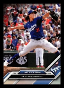 TYLER GLASNOW 2024 Topps NOW ROAD TO OPENING DAY DODGERS PEARL 173/199 OD-278 - Picture 1 of 2
