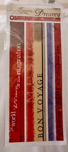Tuscany Dreamy Transparency 12" Page Borders  Scrapbook Embellishments Cards 5M - Picture 1 of 2