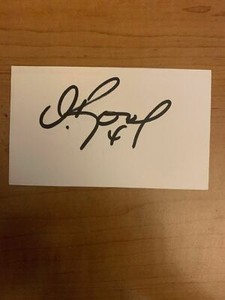 OSCAR ROJAS - SOCCER - AUTOGRAPH SIGNED - INDEX CARD - AUTHENTIC- B6612