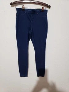 Pantalones de mezclilla elásticos ajustados talla pequeña denim oscuro - Imagen 1 de 6