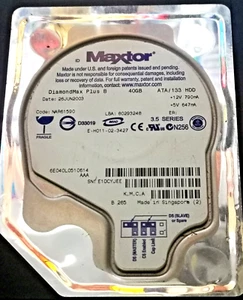 Maxtor DiamondMax Plus 8 40GB ATA / 133 HDD USATO DOC - Foto 1 di 3