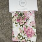 NWT MOSS WILLOW FLORAL FLOWERS PINK WINDOW PANEL PAIR 2 CURTAINS 37” 84”