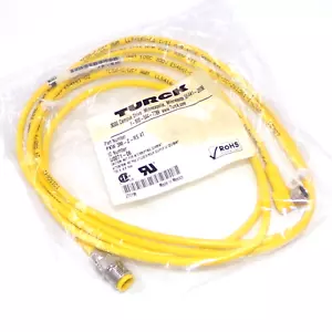 Turck 125V 4A M12 Male to 3-Pin M8 Female 2m Cordset PKW 3M-2-RS 4T (U0071-06) - Picture 1 of 6