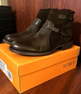 Miz Mooz Women's Leather Suede Ankle Boots Leanne Brown US 10.5-11 NIB - Picture 1 of 4