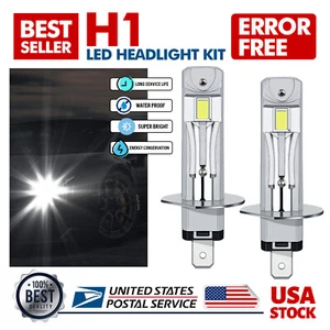 2PCS H1 6000K LED Headlight Bulb Kit High/Low Beam For Jaguar X-Type 2001-2008 - Picture 1 of 14