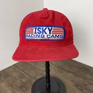 Vintage Corduroy "ISKY RACING CAMS" SnapBack Hat Pre Owned Good Condition - Picture 1 of 9