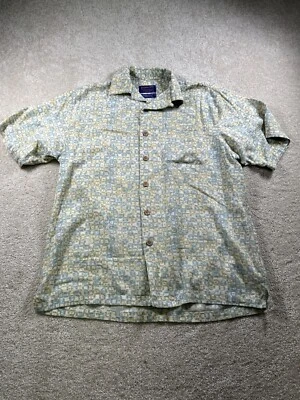 Pendleton Bamboo Shirt Mens M Wood Button Front Multicolor Cotton Blend - Image 1 of 4