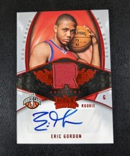 2008-09 Fleer Hot Prospects Red /25 Eric Gordon 🔥 #142 Rookie Patch Auto RC RPA