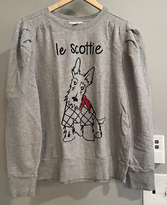 Charter Club Топ толстовка Scottie собаки длинным рукавом пуловер хлопок большой - Изображение 1 из 4