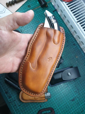 Leather pancake sheath for Cold Steel Espada Large - Image 1 of 4