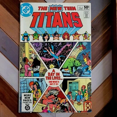 New Teen Titans #8 VF (DC 1981) 1st appearance TERRY LONG, George Perez art - Image 1 of 4