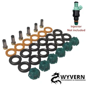 6x BMW E36 E46 0280150415 2.0 2.5 B25 B23 B28 M52 M50 INJECTOR SERVICE KIT - Picture 1 of 6
