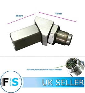 M18X1.5 45DEGREE LAMBDA EXTENDER MINI CAT O2 OXYGEN SENSOR ENGINE LIGHT CEL BUNG - Picture 1 of 4