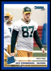 2019 Panini Donruss Football #348 Jace Sternberger Blue Press Proof - Picture 1 of 2