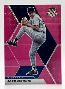 2021 Panini Mosaic Pink Florescent #176 Jack Morris 4/10 Minnesota Twins - Picture 1 of 2