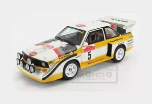 1:18 Autoart Audi Quattro Sport E2 S1 #5 Winner Rally Sanremo 1985 Rohrl AA88503 - Picture 1 of 2