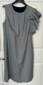 NEW WITH TAGS! Banana Republic Dress Women’s Petite 6 Plaid Ruffle Sleeve $138 - Picture 1 of 7