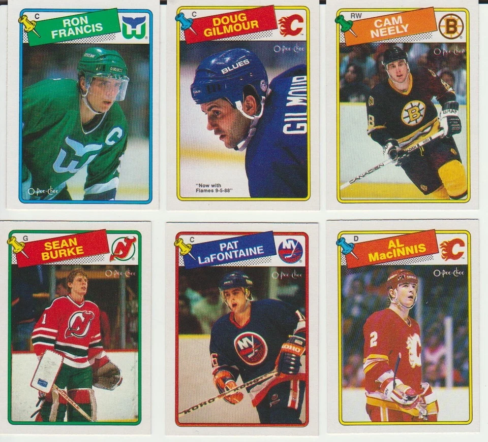 1988-89 O-Pee-Chee Hockey SET BREAK singles - stars, commons, Hall of Famers - Image 1 of 1