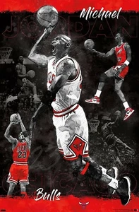 MICHAEL JORDAN - CHICAGO BULLS - SKETCH - Art Poster - 22 in x 34 in - Picture 1 of 2
