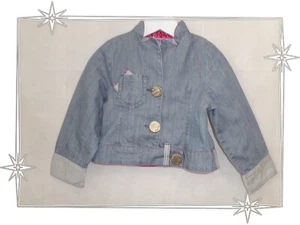 1 tolle Jeansjacke hellblau rosa Kenzo Junior Größe 2 Jahre - Bild 1 von 10