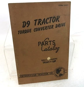 Caterpillar CAT 1955 D6 Tractor Torque Converter Drive Parts Manuals Form 31517 - Picture 1 of 11