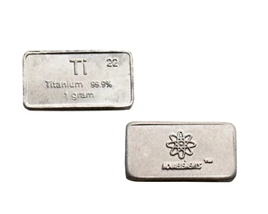 Titanium Metal Ingot, Titanium Element Sample, Titanium 1 Gram Ingot 99.9% Pure - Imagen 1 de 2
