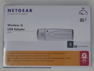 Netgear 54 MBPS Wireless G USB 2.0 Adapter WG111US NEW SEALED - Image 1 of 4