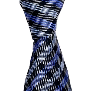 Allen Edmonds Herren blau kariert Seide Repp Krawatte hergestellt in den USA Krawatte 60x3" - Bild 1 von 6