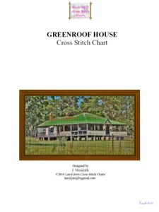 GREENROOF HOUSE - cross stitch chart - Picture 1 of 2