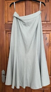 Roman Originals : Long Flared Fully Lined skirt : Size 14 : Pale Jade - Picture 1 of 5