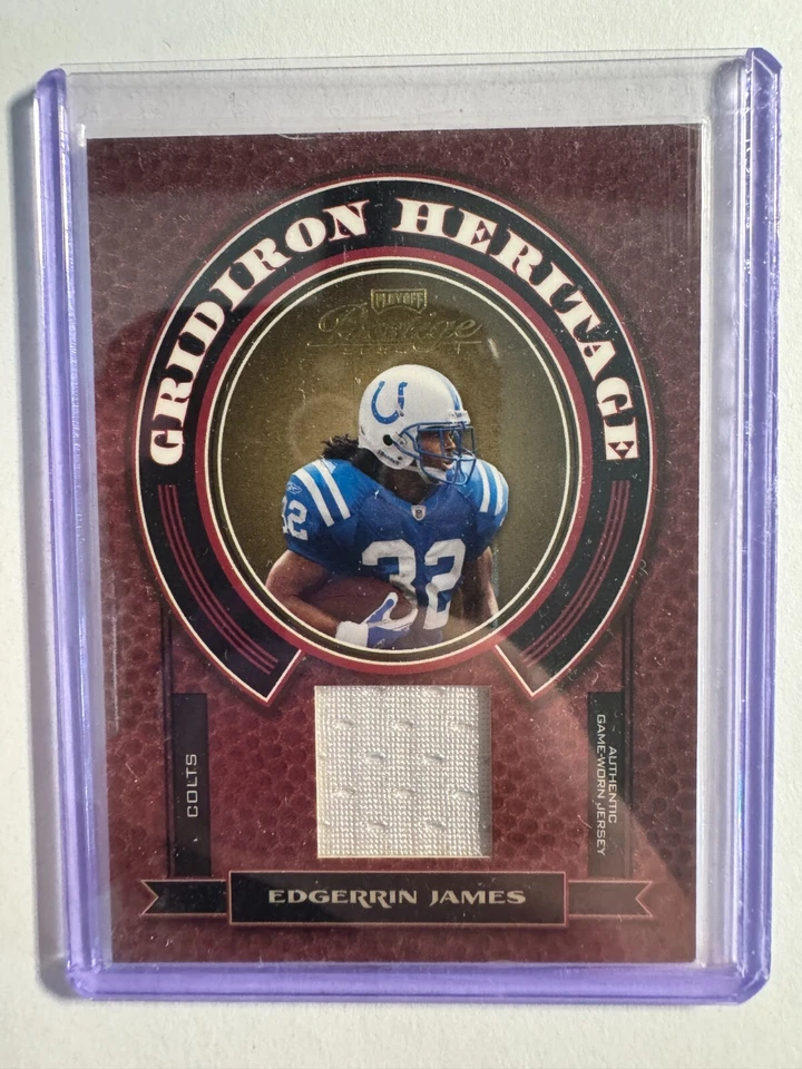 K228,881 - 2004 Playoff Prestige Gridiron Heritage Jerseys #GH9 Edgerrin James - Image 1 of 1