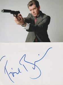 PIERCE BROSNAN Original Autogramm signierte Briefkarte James Bond 007 - Bild 1 von 3