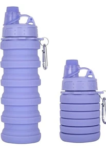 Botella de agua púrpura plegable de Makerland 17 oz - Imagen 1 de 3