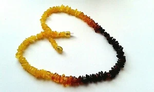 ELEGANTE WEIBLICHE HALSKETTE AUS NATÜRLICHEM BALTISCHEM BERNSTEIN (17,90 Zoll) @ - Bild 1 von 8