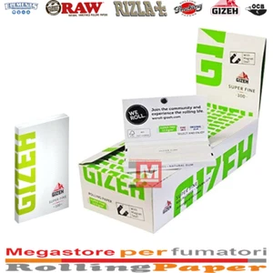 CARTINE GIZEH SUPER FINE CORTE GREEN DOPPIE LIBRETTO MAGNETICO DA 20 LIBRETTI - Zdjęcie 1 z 2